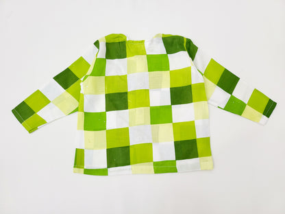 Green Checkered Infant Set