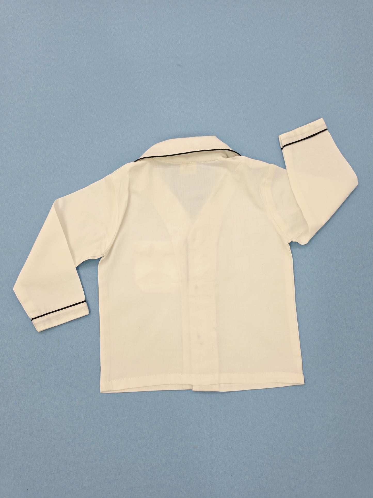 Pure Cotton Classic White Unisex Nightsuit Set