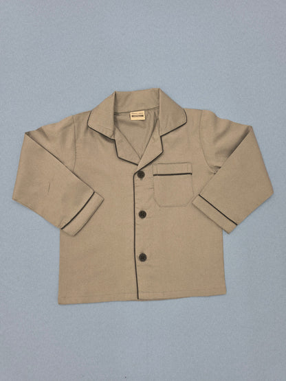 Pure Cotton Classic Grey Unisex Nightsuit Set