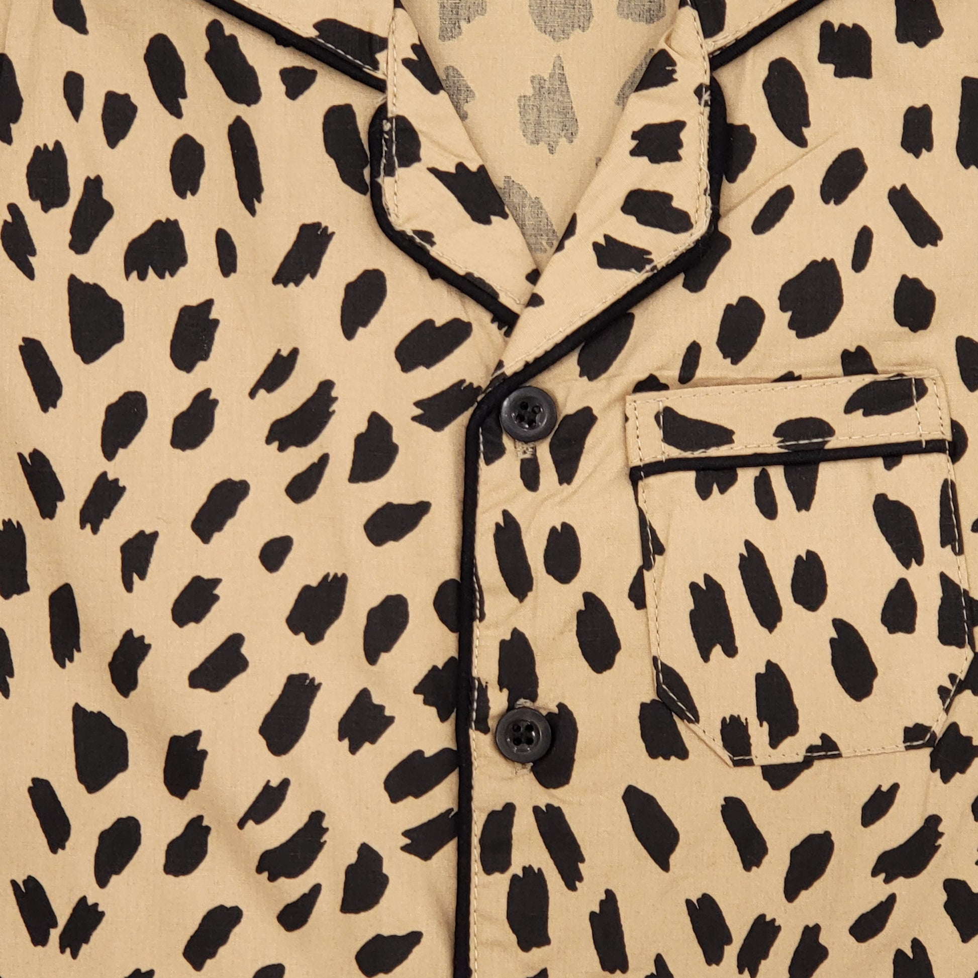 Send Soft Cotton Leopard print Shirt & Pyjama set for teens to India