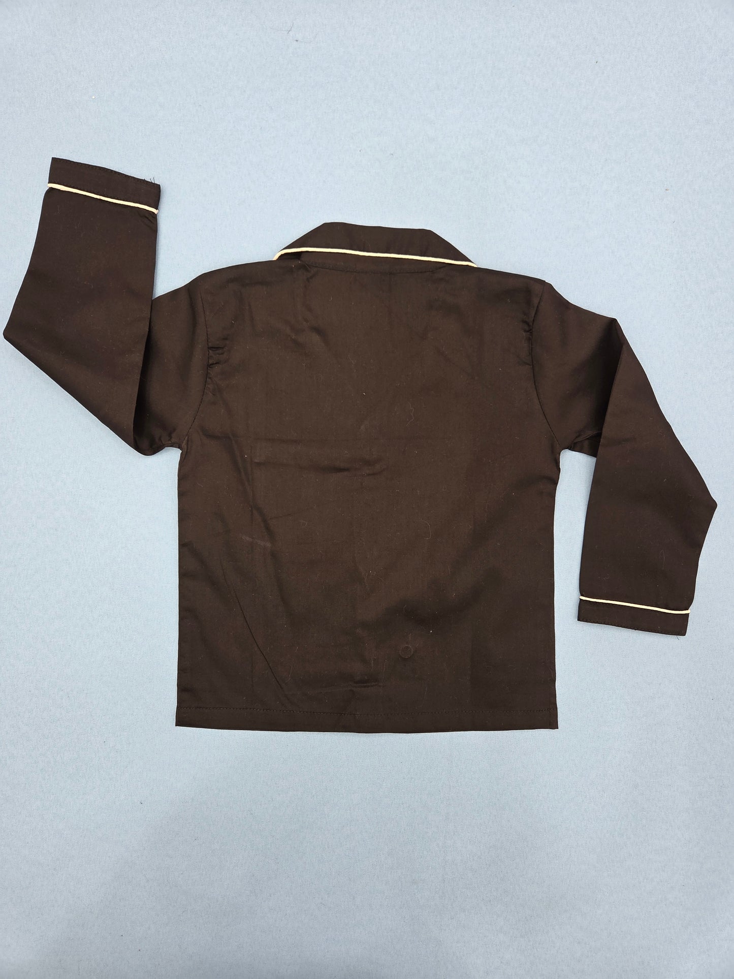 Pure Cotton Solid Black Unisex Nightsuit Set