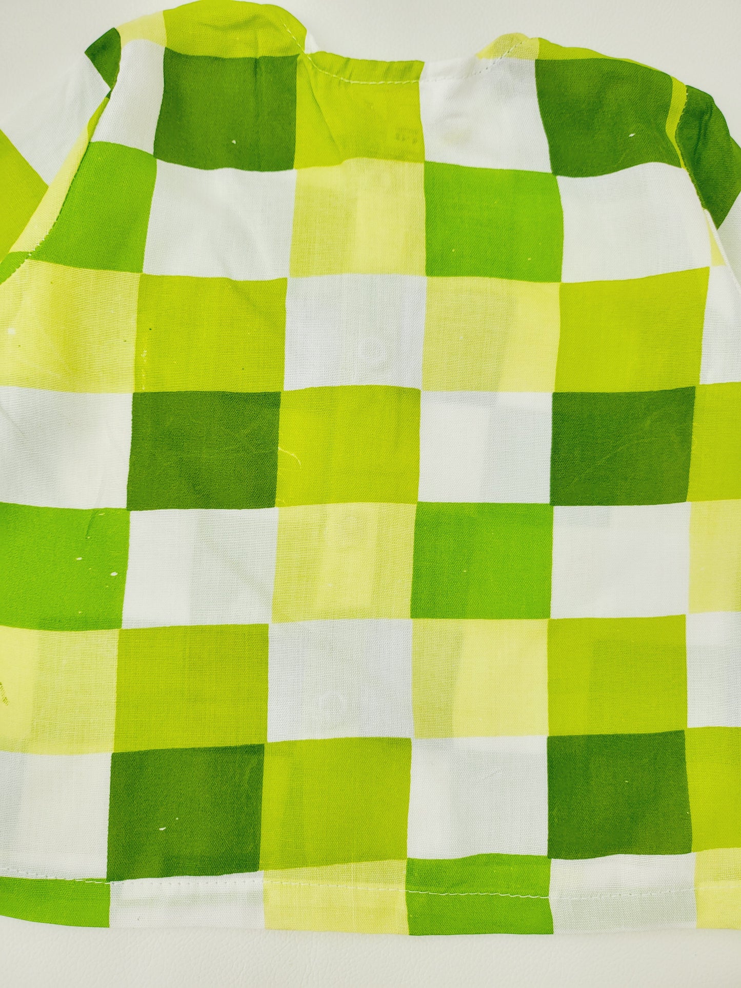 Green Checkered Infant Set