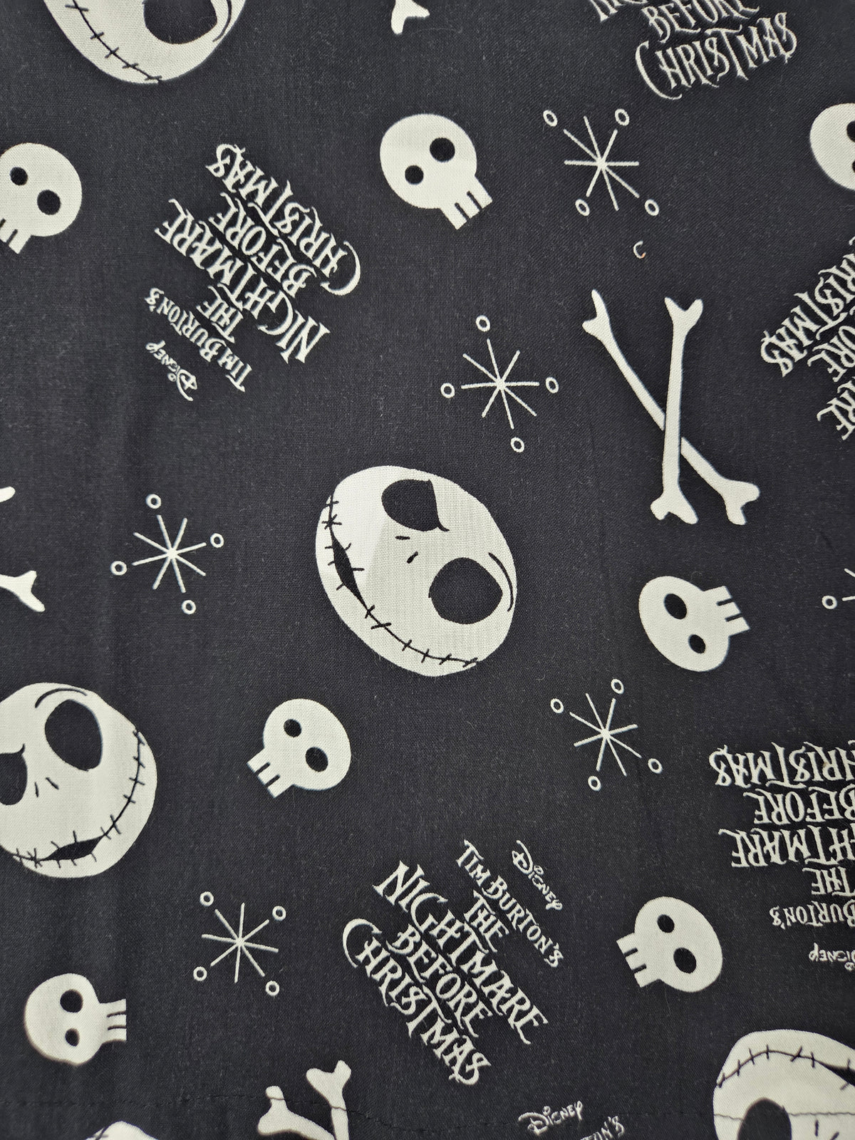 Pure Cotton Black & White Halloween Print Unisex Nightsuit Set