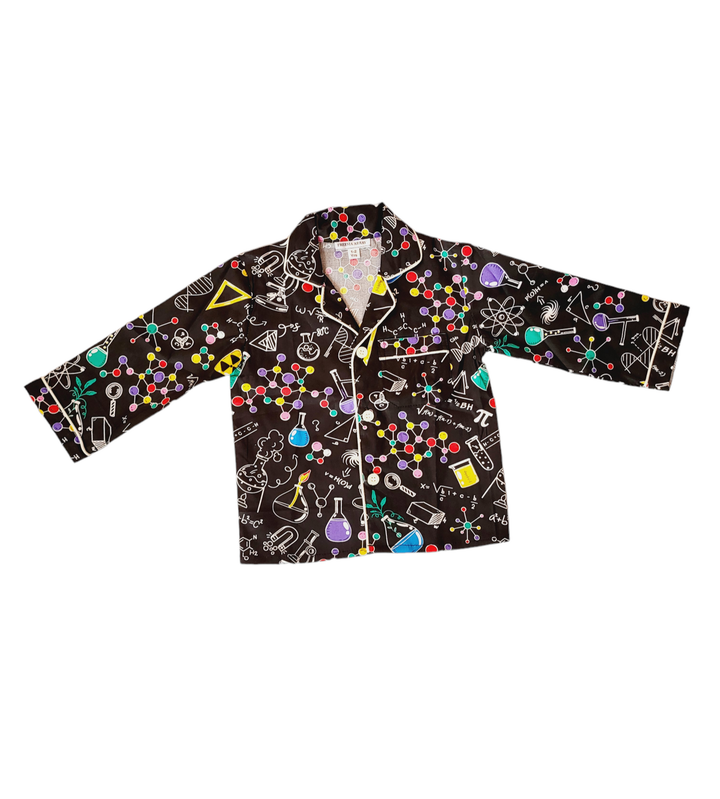 Coloorful Genius Einsten theme sleepwear for teens