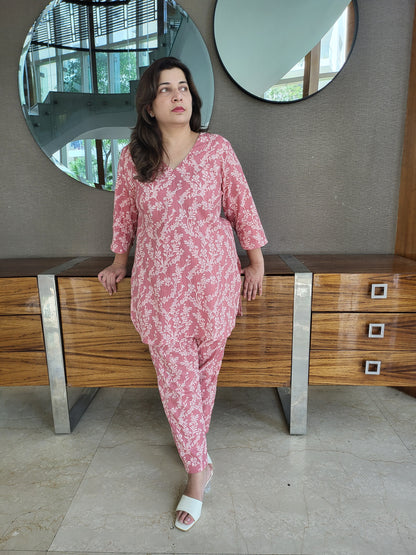 Petal Romance Loungewear Set for Women