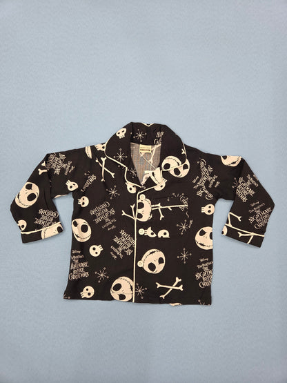Pure Cotton Black & White Halloween Print Unisex Nightsuit Set