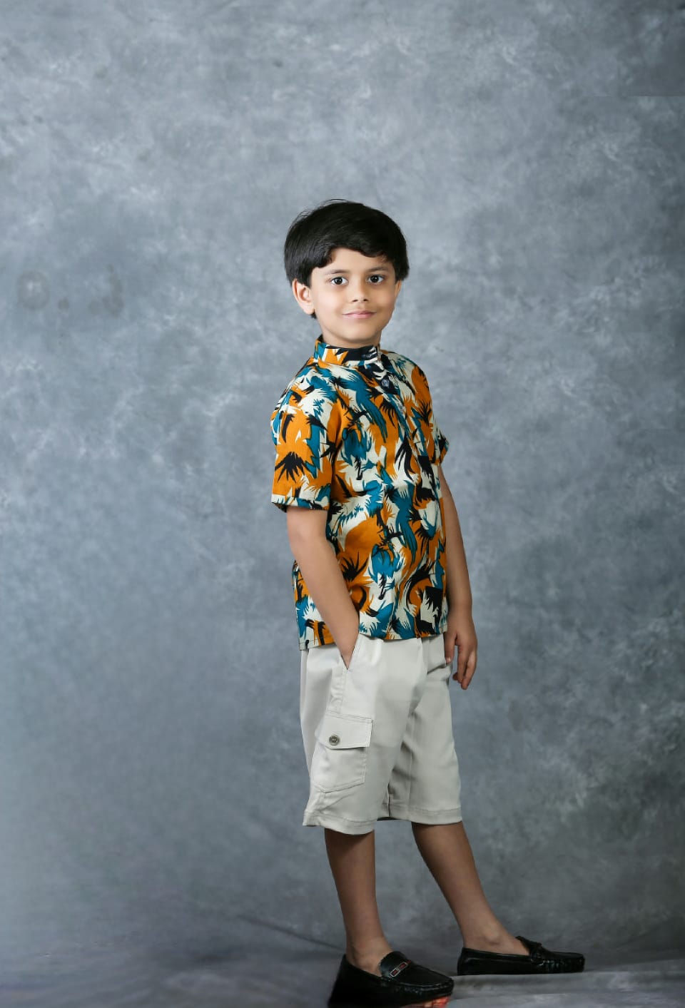 Miltary print shirt for kids